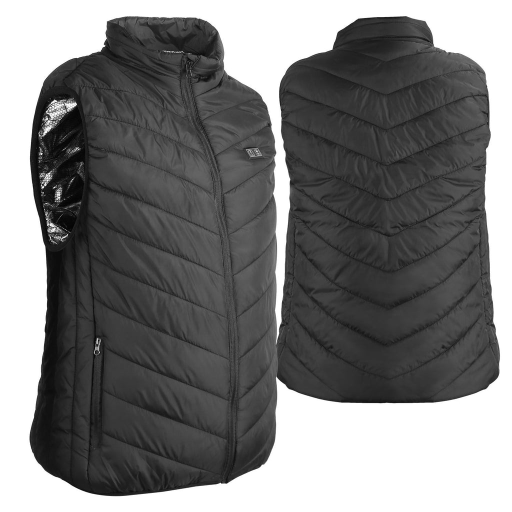 Heated Vest Electric USB Jacket Men Women Heating Coat Thermal Body Warmer Wear with 3 Temperature Levels