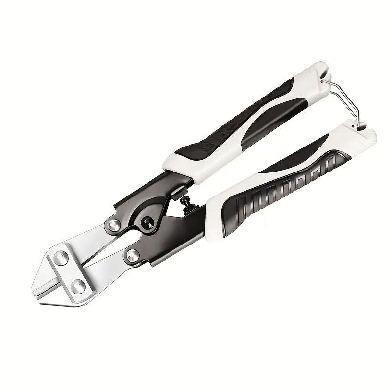 Heavy-duty 8-inch Multi-purpose Wire Cutters, Labor-saving Bolt Cutters with Olecranon Scissors, Chain Pliers, Steel Construction, Polished And Painted Surfaces for Fencing, Construction An