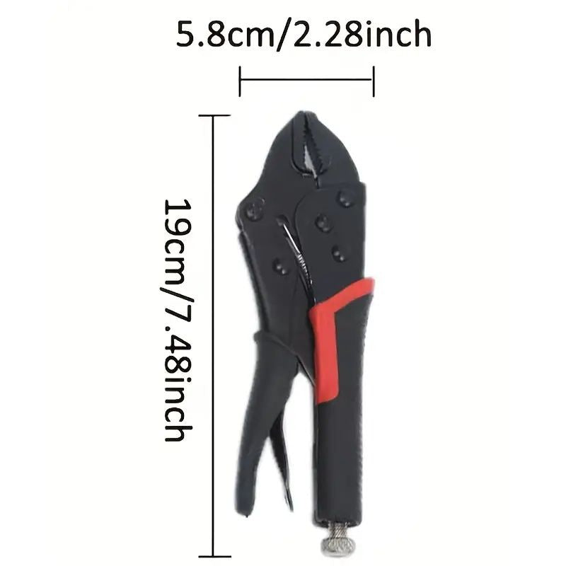 Heavy Duty 8in-10in Multi-Purpose Locking Clamp | Industrial Grade General Purpose Pressure Clamp With Forged Steel Jaws And 360° Swivel Base - Manually Adjustable Vise Grip For Welding, Woodworking,