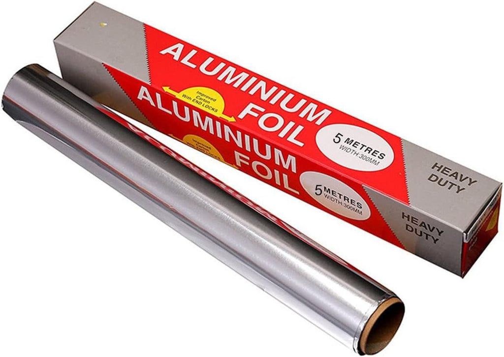 Heavy Duty Aluminum Foil Roll,for Grilling, Roasting, Baking, and Food Storage to Preserve Freshness,12" Width, Perfect for Kitchen Wrap,Cooking (15micro Thickness, 16 Ft)