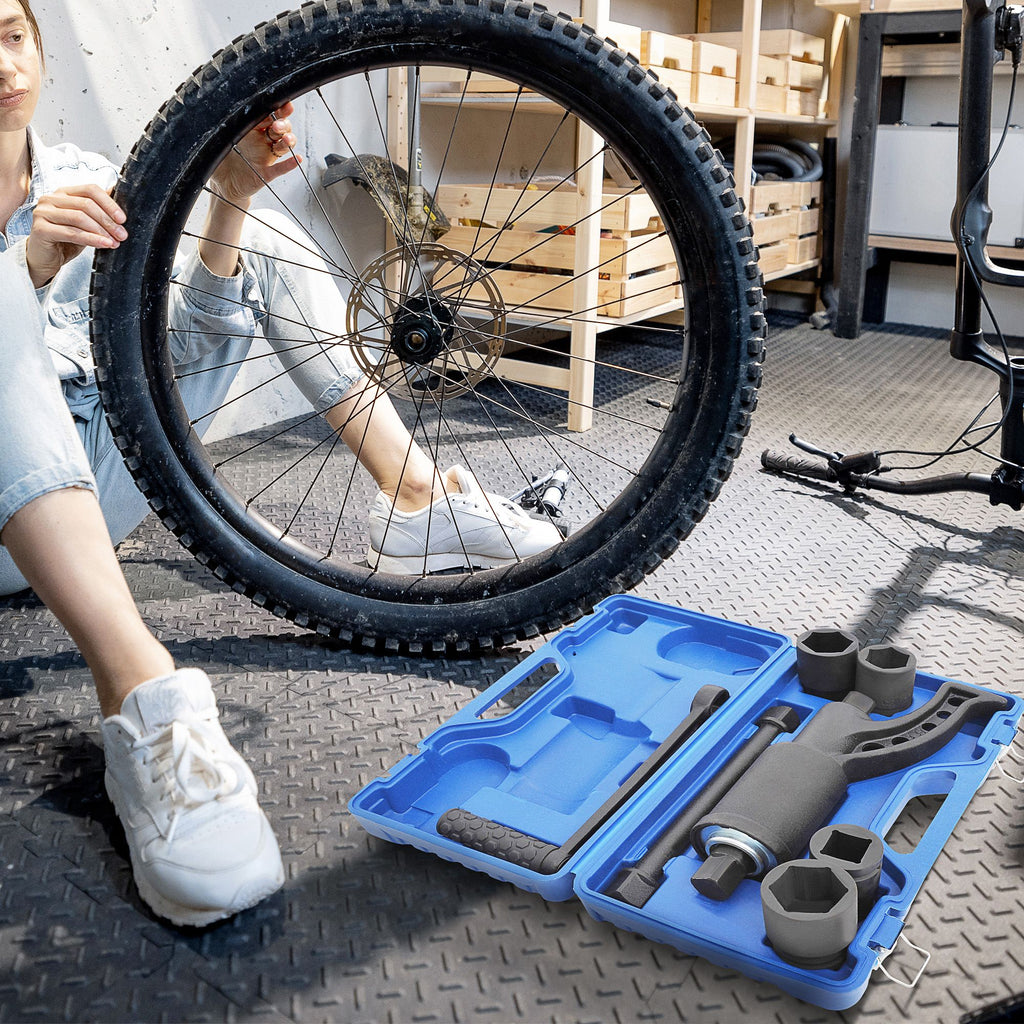 Heavy Duty Torque Multiplier Lug Wrench Set, High-quality Steel Wrench Set for Trucks, Labor Saving Wrench Tool with Carrying Case, Blue/Black