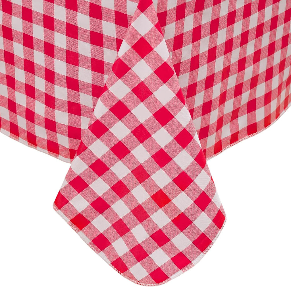 Heavy Duty Vinyl Tablecloth with Flannel Backing Waterproof Oil-Proof Plastic Table Cloth Stain-Resistant Wipeable Rectangle or Square Table Cover for Indoor and Outdoor