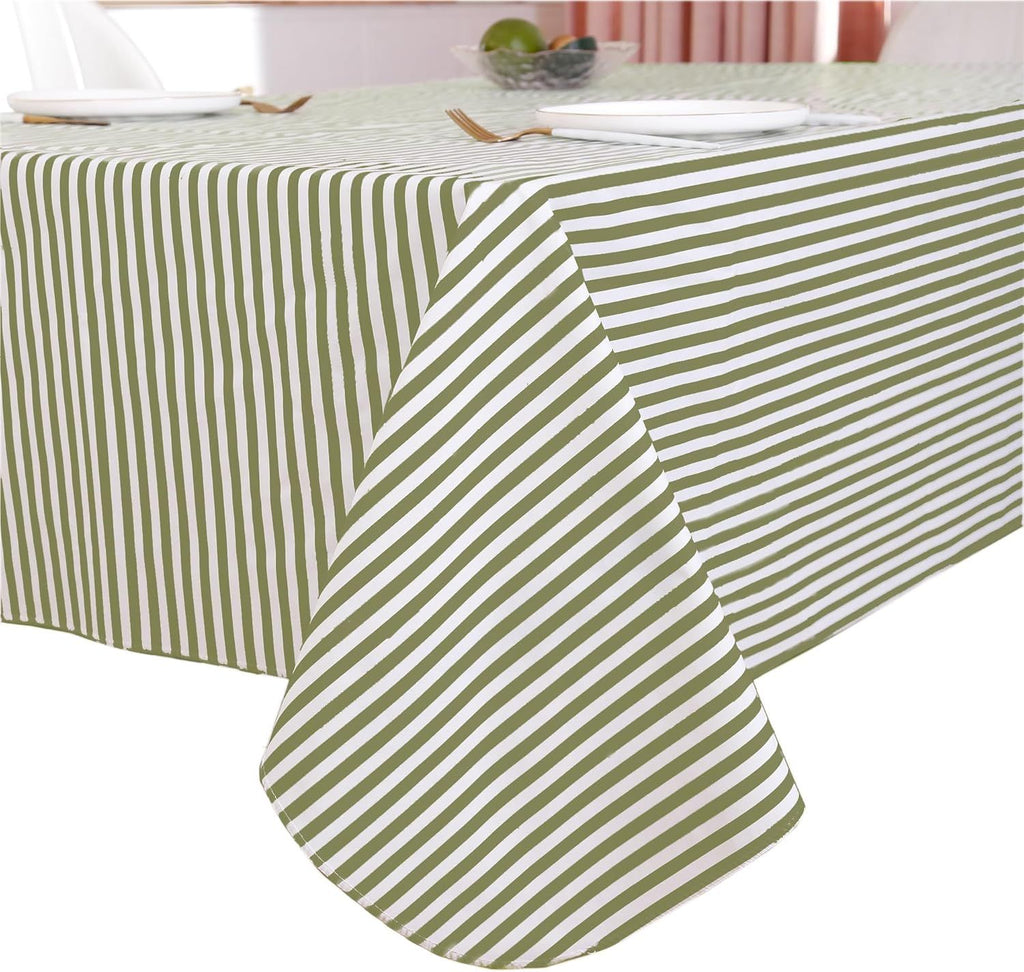 Heavy Duty Vinyl Tablecloth with Flannel Backing Waterproof