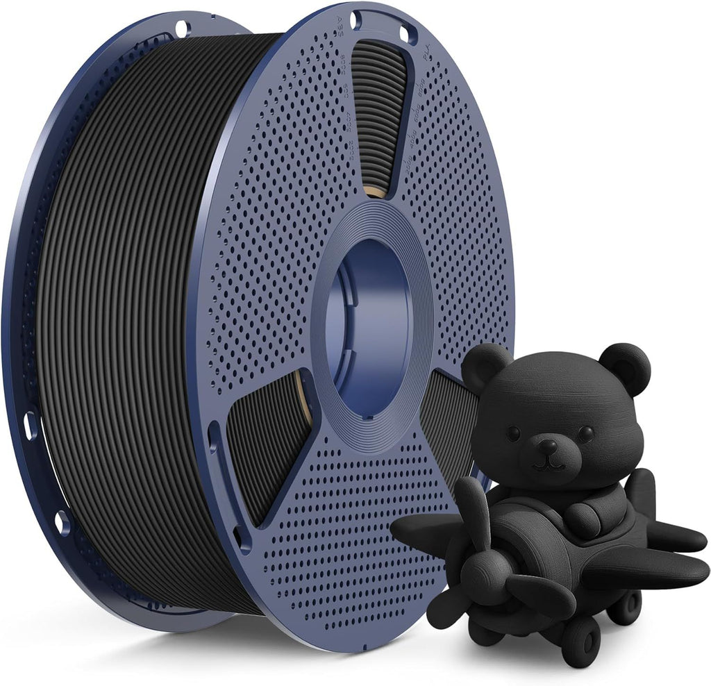 High Speed Matte PLA Filament, Up to 600mm/s Fast 3D Printer Filament, Smooth Matte PLA Filament Fits Most FDM 3D Printers, 1KG Reusable Spool, Matte Black