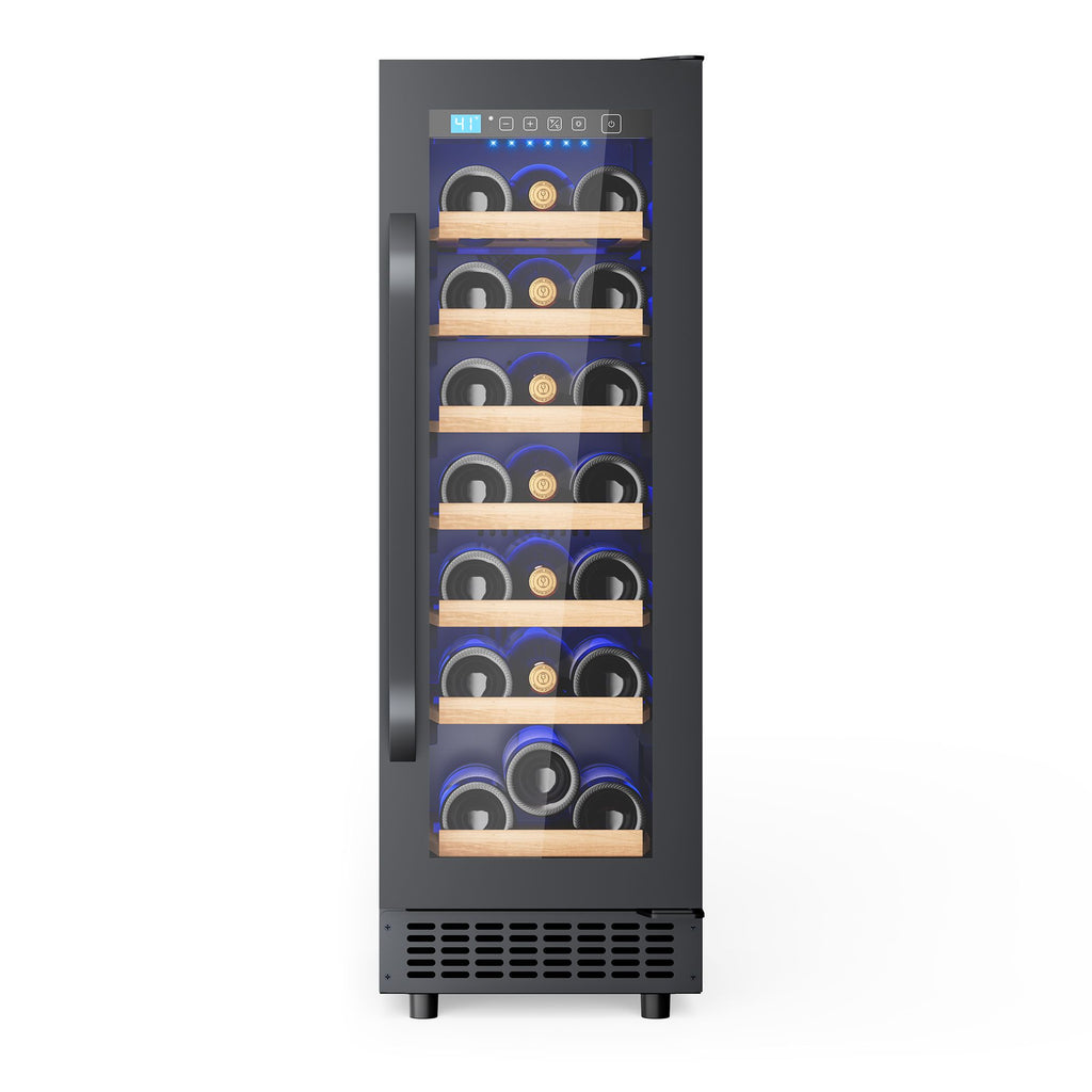 Holds up to 21 bottles of wine - 12-inch wine cooler, can be built-in or freesta