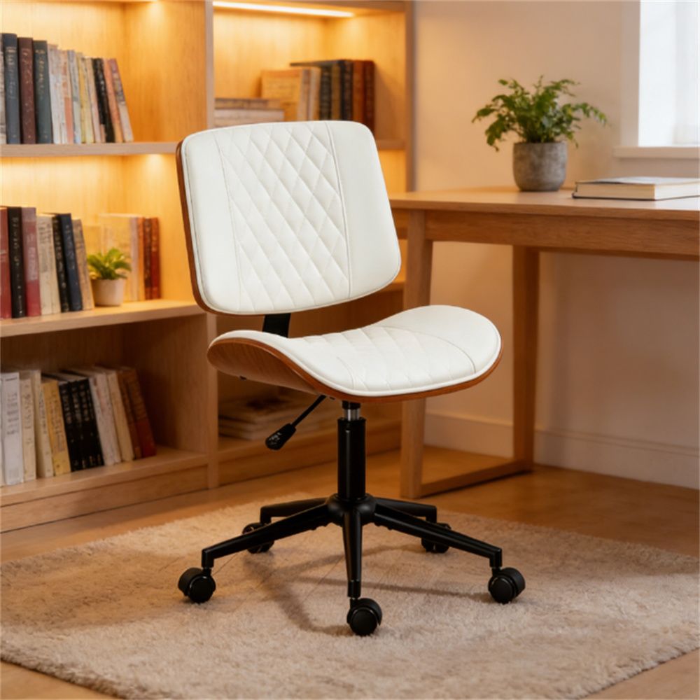 Home office chair, office chair, study chair, white