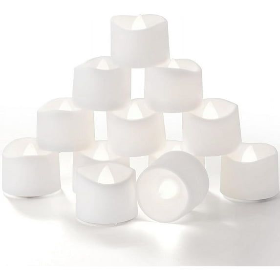 Homemory Timer Tea Lights Candles Battery Operated, 6H Timer Built-in, Auto On Daily, Flameless LED Tealight Votives for Table Centerpieces, Lantern, Holiday Decor, Warm Lamp, No Remote, 12-Pack