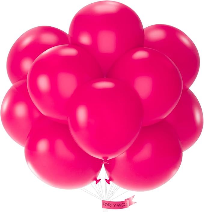 Hot Pink Balloons 20pcs 18 Inch Magenta Fuchsia Balloons for Baby Shower Gender Reveal Engagement Bachelorette Wedding Bridal Shower Anniversary Birthday Party Decorations Pink-Y12