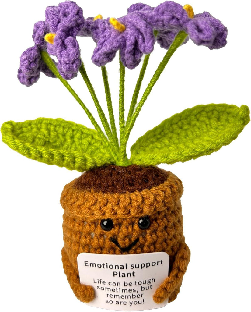 Inspirational Positive Crochet Plush Flowers