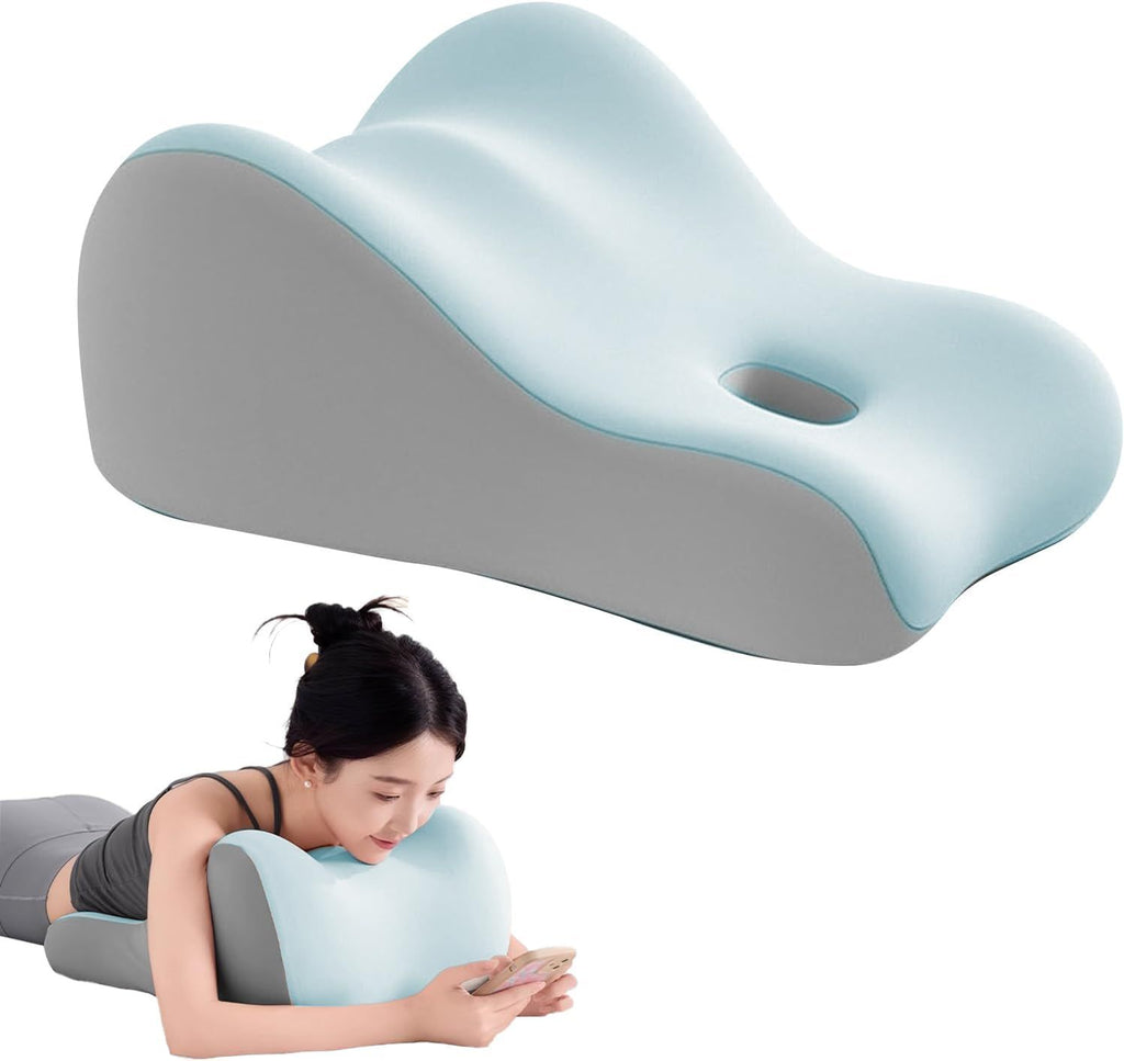 Intimacy Support Wedge Pillow for Couples, Memory Foam Positioning Cushion for Back, Neck & Waist Pain Relief with Washable Cover, Portable Design for Relaxing, Reading & Adult Play-Green