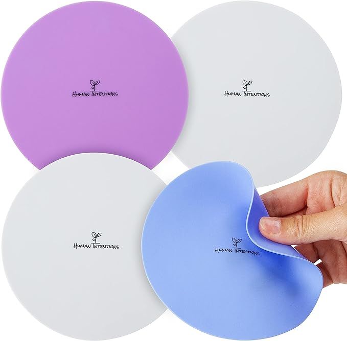 Jar Opener (4PK) - Rubber Jar Gripper for Weak Hands - Bottle Opener for Arthritic Hands - Jar/Lid Opener Gripper Pad - Non Tear - Coaster - Trivet
f