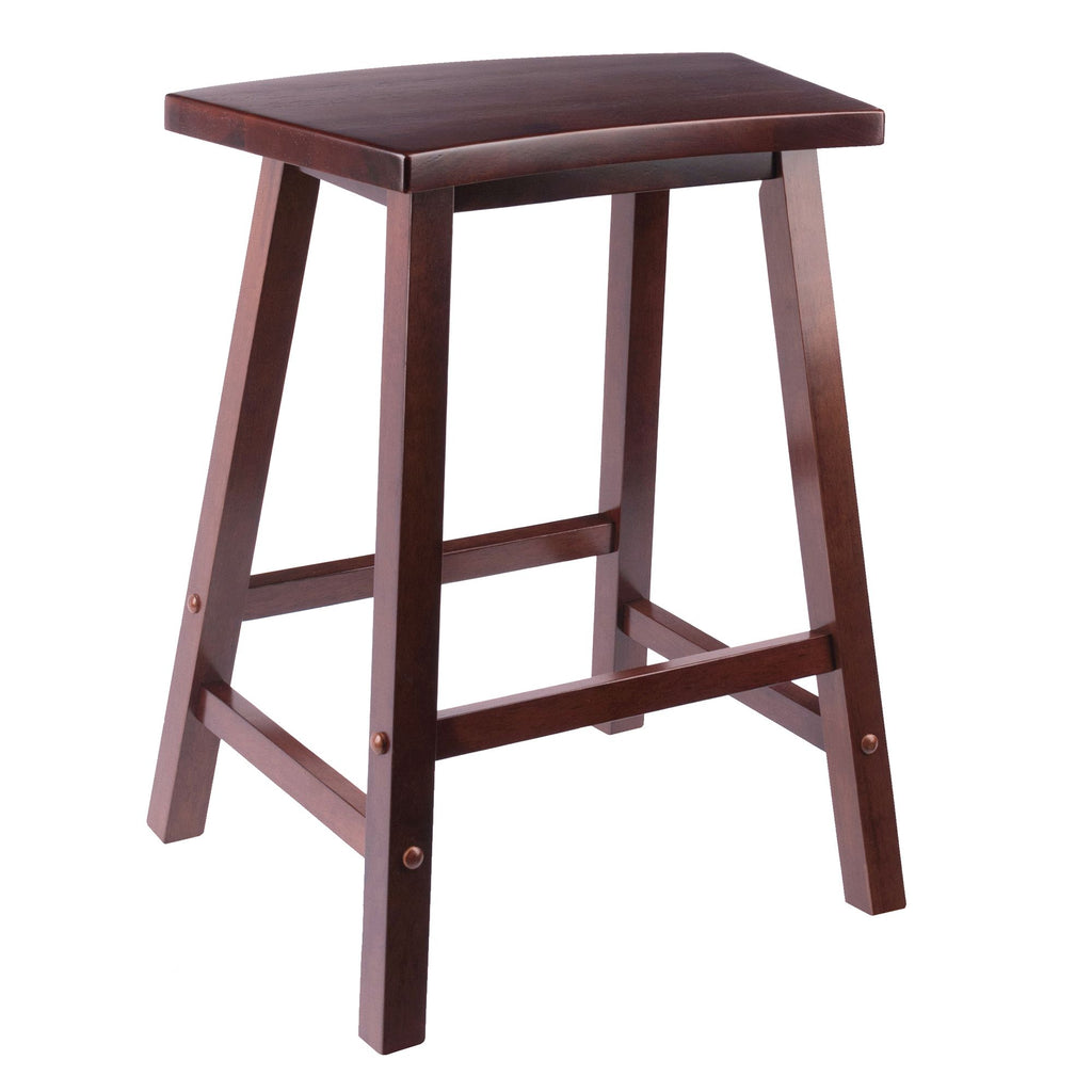 Katashi Fan Shape Counter Stool; Walnut