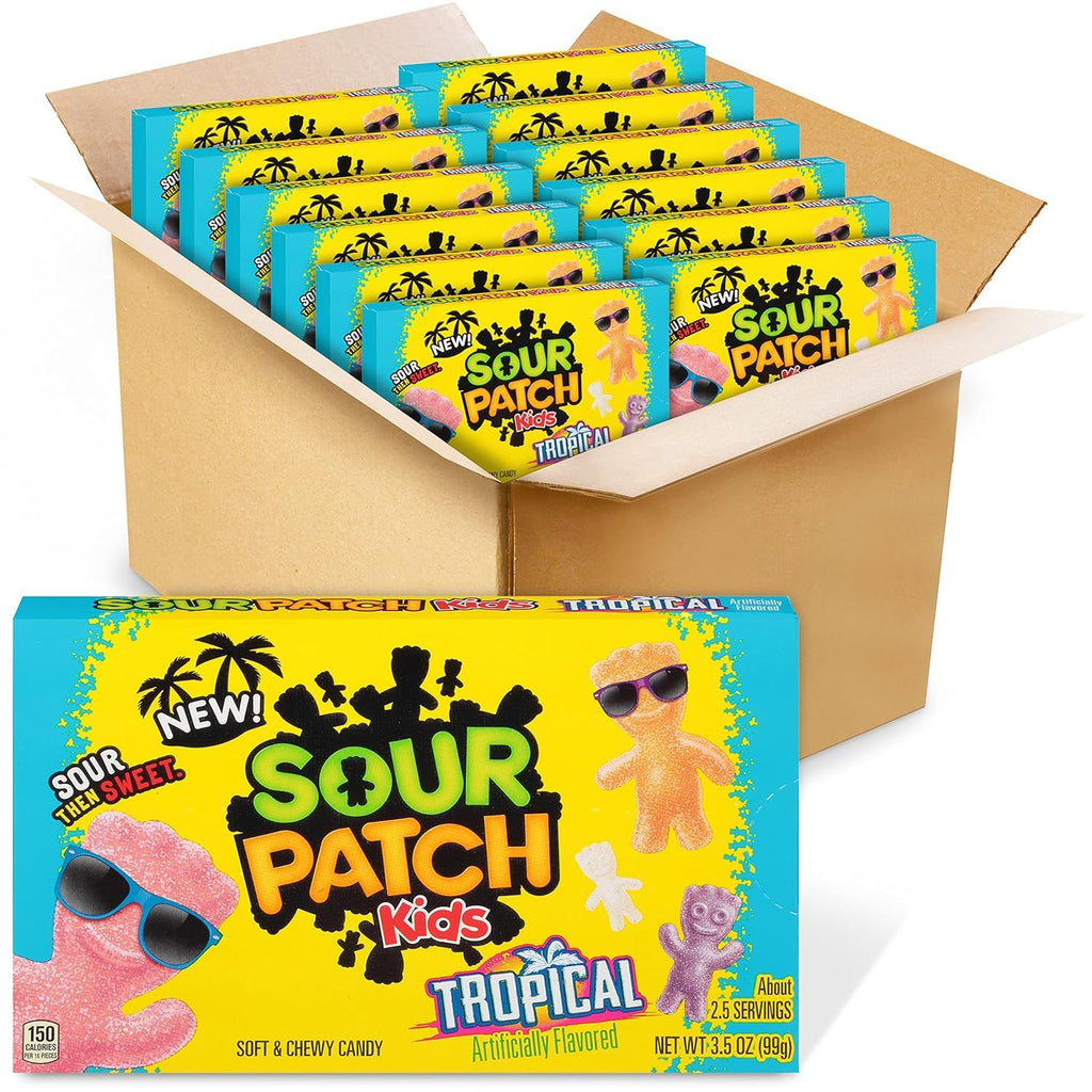 KIDS Tropical Soft & Chewy Candy, Bulk Candy, 12 - 3.5 oz Boxes
