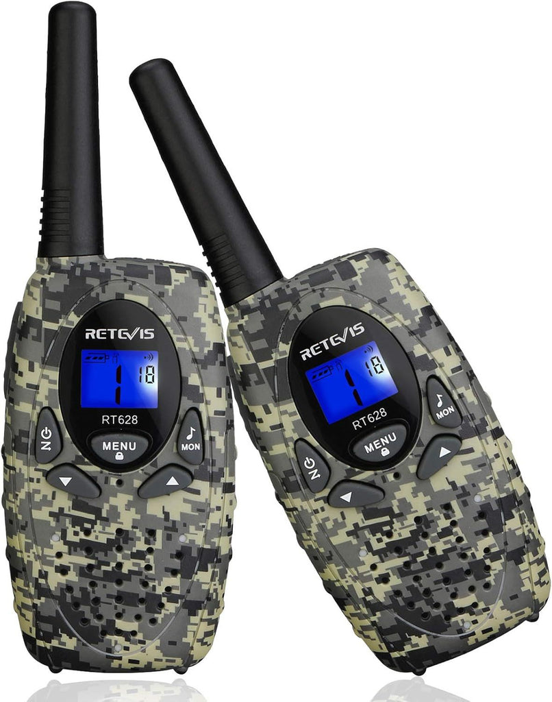 Kids Walkie Talkies,Army Toys for 6-12 Year Old Boys Girls,FRS Walky Talky with Key Lock,Gift for Outdoor Adventure Camping Hunt Trip(2 Pack,Camo)