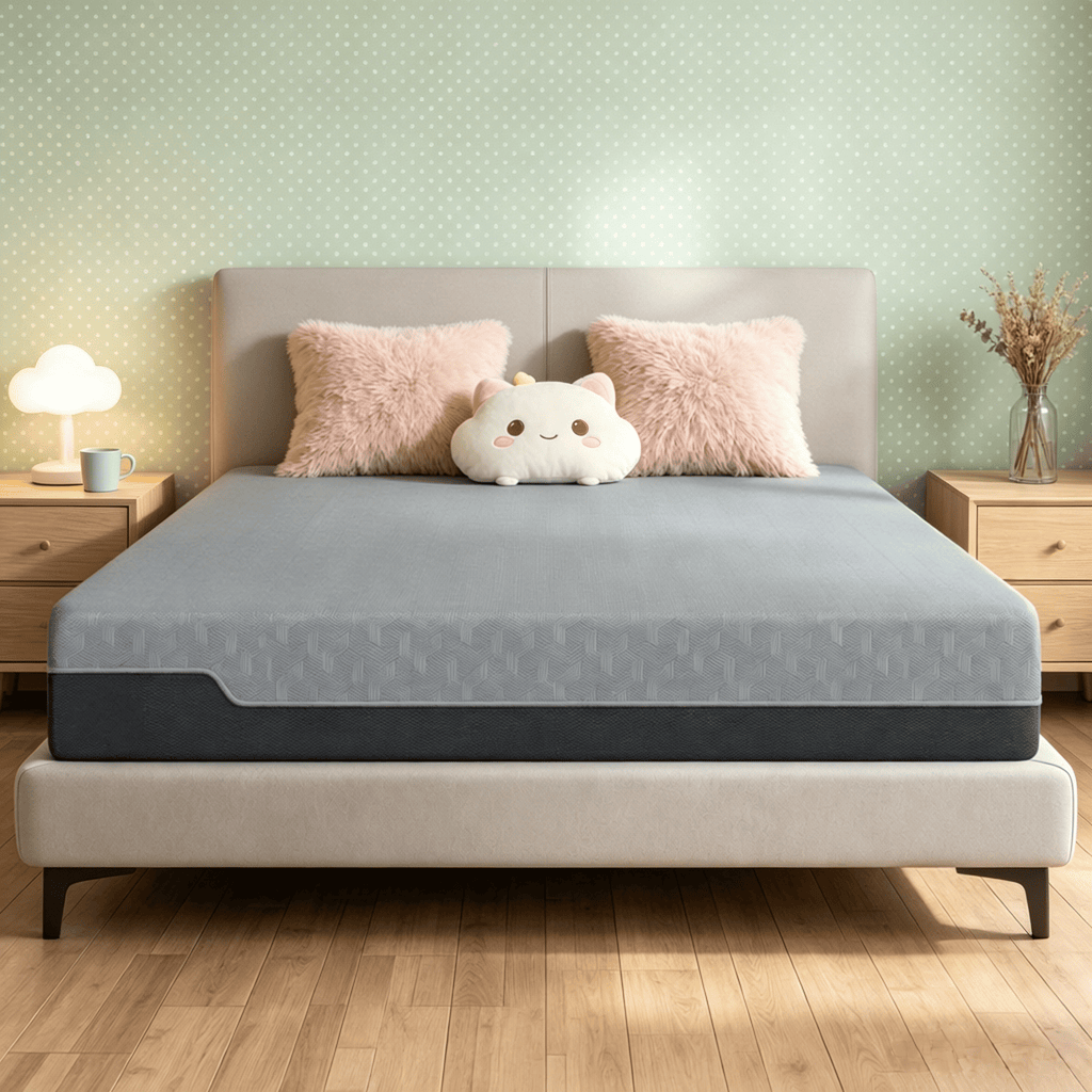 King Mattress 12 Inch Memory Foam for Pressure Relief Graphene Gel Cooling Copper Bed in a Box