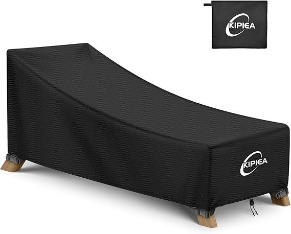 Kipiea Waterproof Patio Lounge Chair Covers for Outdoor Furniture