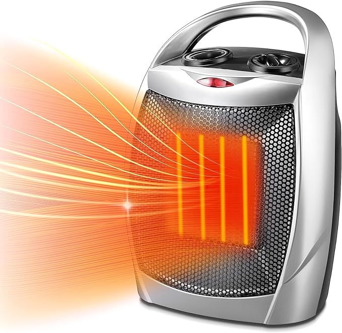Kismile  Electric Space Heater Portable Ceramic Heater Fan  Office