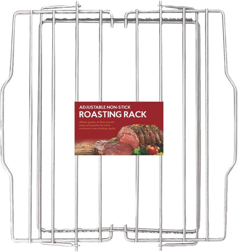 Kitchen Roasting Adjustable Baking Rack, Chrome-Plated Steel