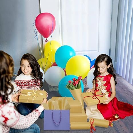 Kraft Tissue Paper 14 x 20 Inches Kraft Wrapping Paper Bulk for Weddings Birthday DIY Project Christmas
