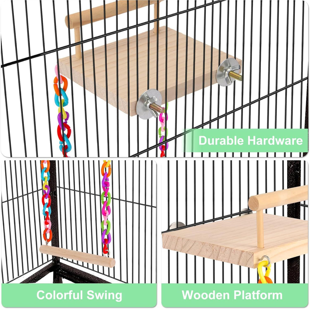 Kyouki Bird Perch Bird Cage Platform Swing  Parrot Parakeet Budgies