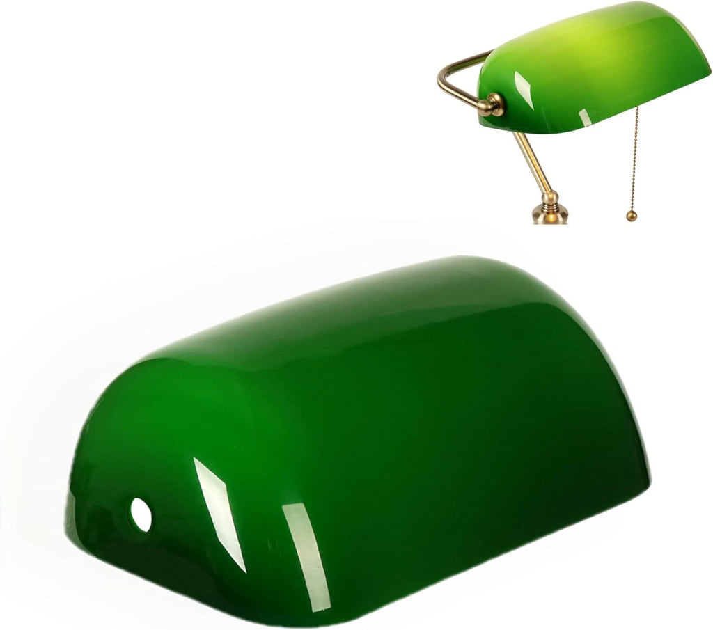 Lamp Shades for Table Lamps, Banker Glass Lamp Shade Replacement