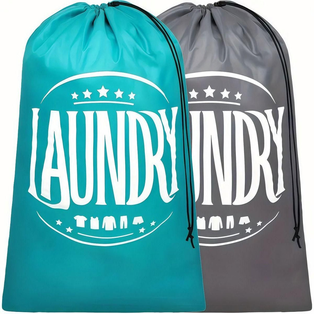 Large capacity letter laundry bag, single pack, drawstring drawstring to prevent entanglement, super practical for storing dirty clothes during travel and home
