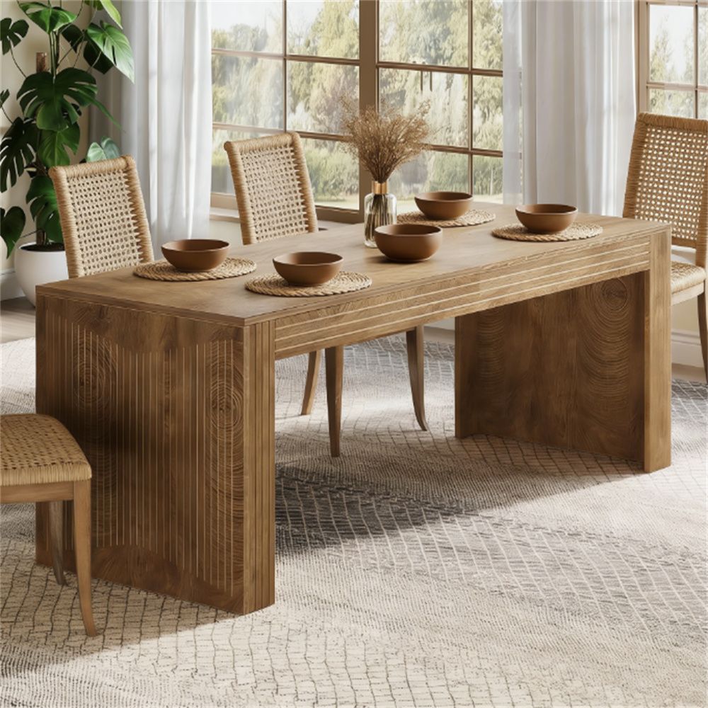 Large dining table, farmhouse kitchen dining table, wooden dining table, kitchen, dining room,