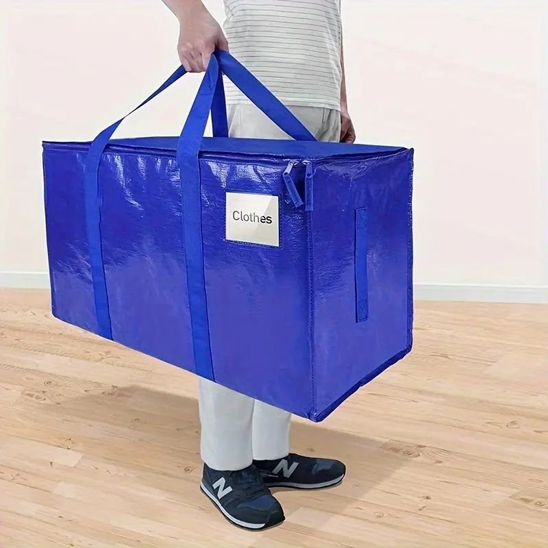 Large Mobile Bag with Zipper and Handle, Heavy-duty Storage Tote Bag Mobile Box, Saving Space, Shelf Baskets