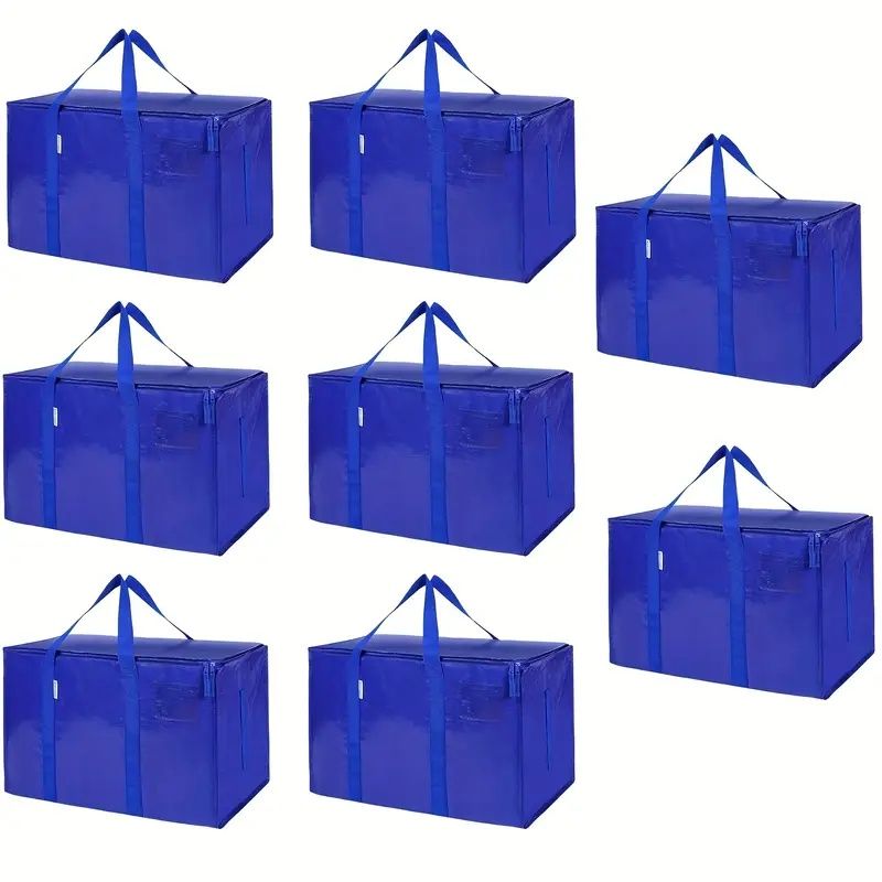 Large Mobile Bag with Zipper and Handle, Heavy-duty Storage Tote Bag Mobile Box, Saving Space, Shelf Baskets