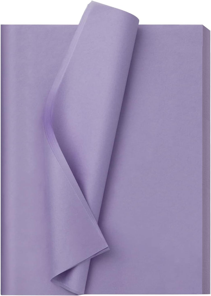 Lavender Tissue Paper for Gift Bags, 115 Sheets 14 x 20 Inches Light Purple Wrapping Paper, Gift Wrapping Tissue Paper Bulk for Crafts Mother's Day Fall Halloween Wedding Birthday Party Decor