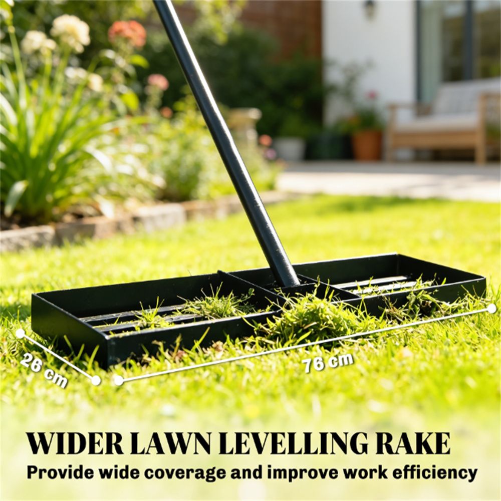 Lawn leveling rake, courtyard leveling rake, rolling lawn punching machine