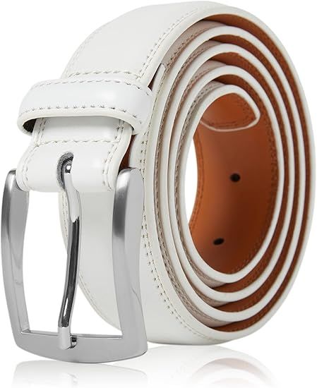 Leather Dress Belts For Men  Mens Belt For Suits, Jeans, Uniform With Single