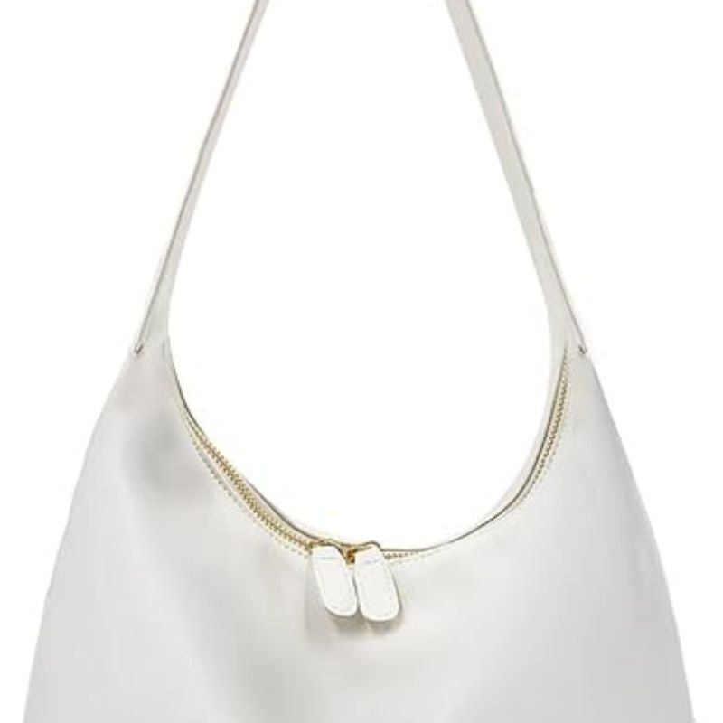 Leather Hobo Bags for Women Small Soft Shoulder Purse Slouchy Tote Handbags with Double Zipper Design 2025