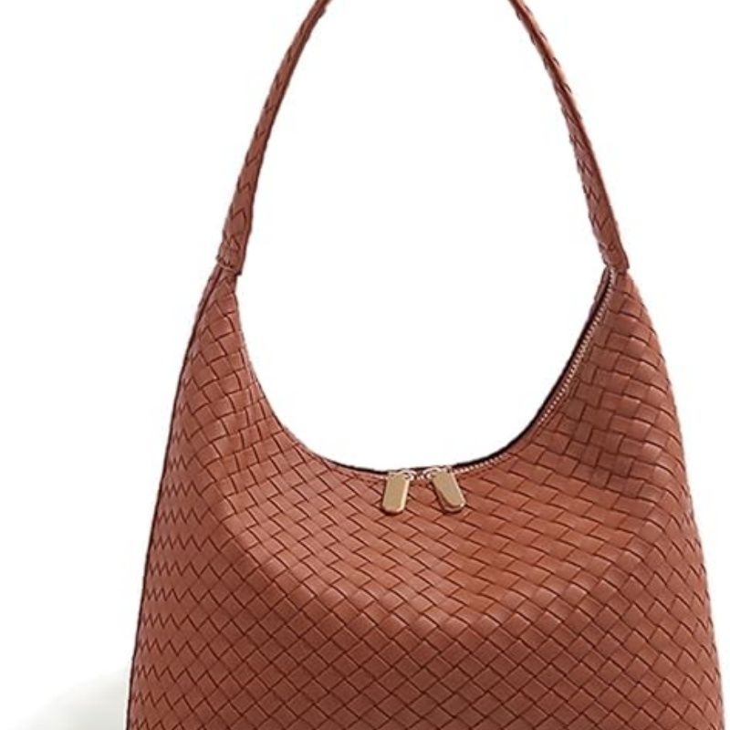 Leather Hobo Bags for Women Small Soft Shoulder Purse Slouchy Tote Handbags with Double Zipper Design 2025