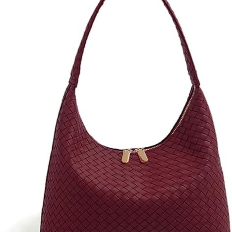 Leather Hobo Bags for Women Small Soft Shoulder Purse Slouchy Tote Handbags with Double Zipper Design 2025