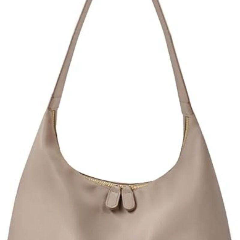 Leather Hobo Bags for Women Small Soft Shoulder Purse Slouchy Tote Handbags with Double Zipper Design 2025
