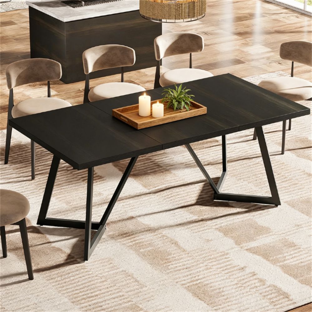 Living room dining table, modern rectangular dining table, kitchen dining table, Sturdy Design
