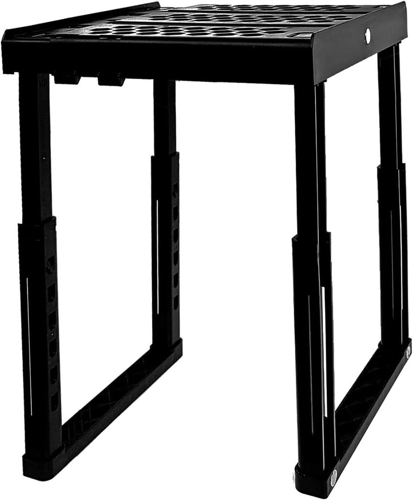 Locker Organizer Shelf Adjustable Width and Height, Stackable, Ideal Locker Shelf for School, Office, Gym Lockers, or Even Kitchen Cabinets & Under Sink Organization