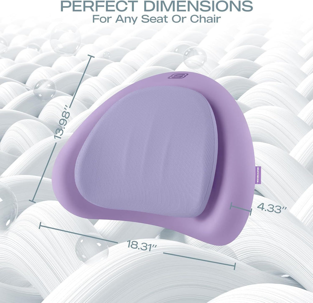 Lumbar Pillow Premium Memory Foam, Double-Layer-Office Chair Cushion for Tailbone Pain Relief,Butt Pillow for Office Chair,Car seat Cushion,Long Sitting Office Workers,and Car Drivers,Green