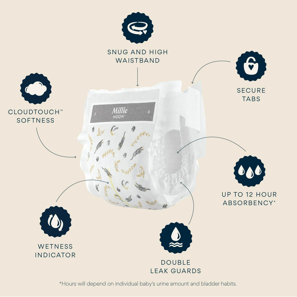Luxury Diapers, Size 4, 66 Count