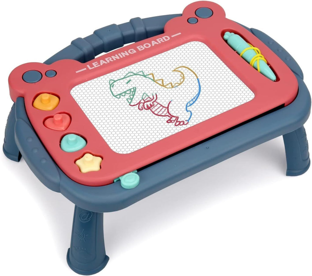 Magnetic Drawing Board for Toddlers 3, Color Erasable Doodle Writing Pad, Learning Painting Sketch Pad, Best Birthday Easter Christmas Halloween Kids Toy Gifts for Boys and Girls(Blue)
