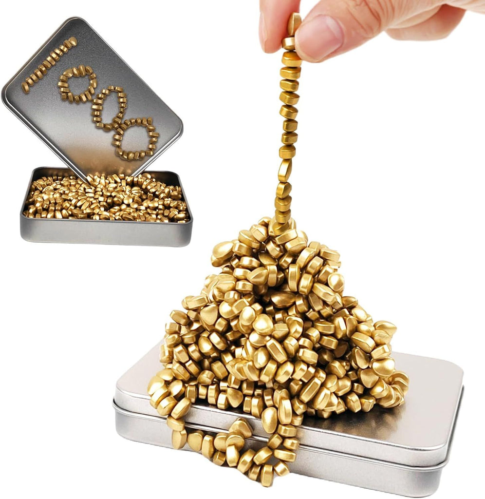 Magnetic Ferrite Putty Rock, More Than 1000 Weak Magnet Smooth Ferrite Pebbles, Small Magnetic Beads Fidget Adults Toys for Office