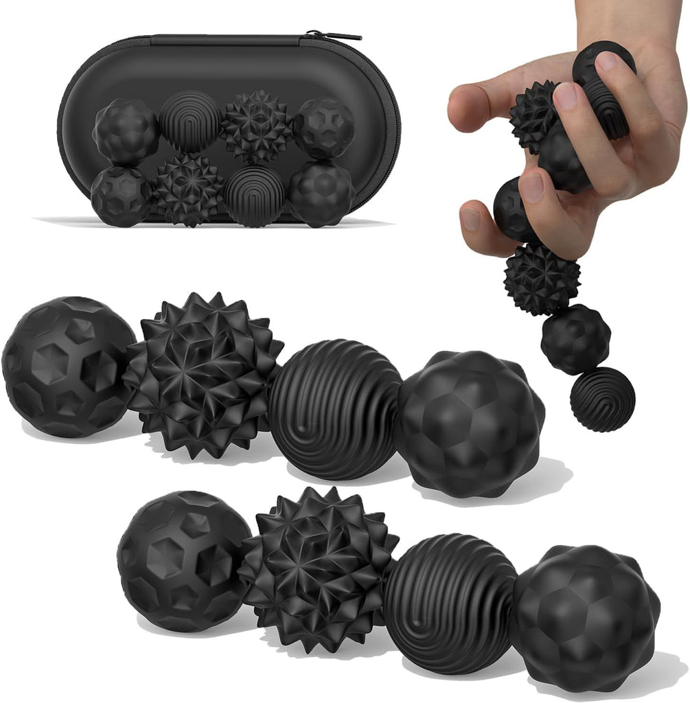 Magnetic Fidget Balls Toys, 8Pcs Silicone Sensory Stress Relief Toys