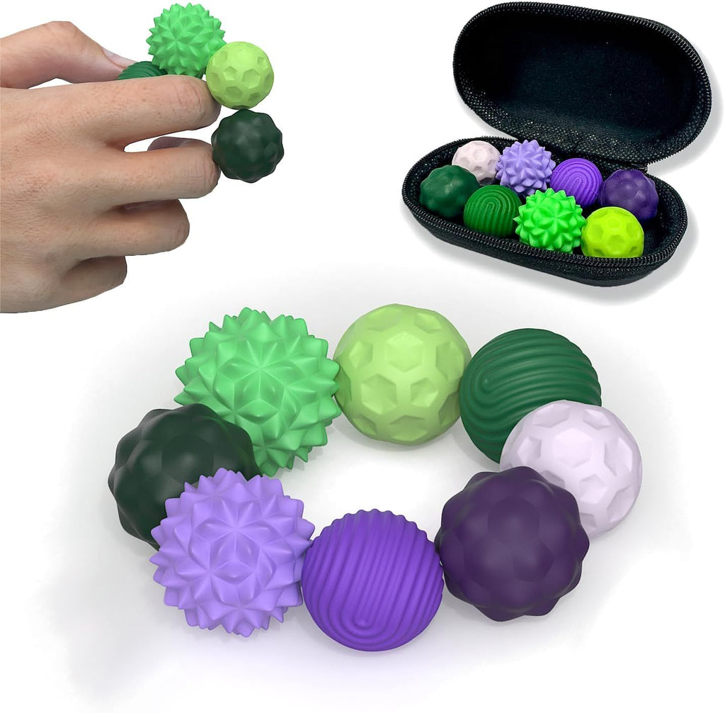 Magnetic Fidget Balls Toys for Adults&Teens, 8Pcs Silicone Sensory Stress Relief Toys