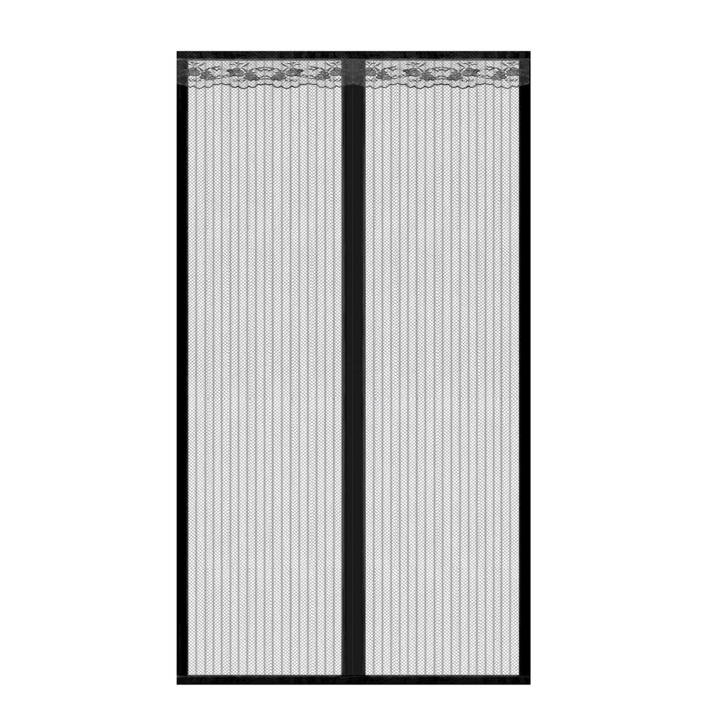 Magnetic Mesh Curtain Hands-free Fly Mesh Door Curtain 39x82' Self-adhesive Door Screen Anti Mosquito Bugs