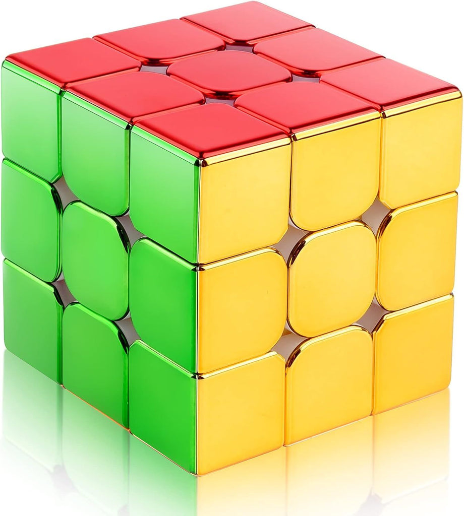 Magnetic Mirror Reflective Speed Cube 3x3x3, Cyclone Boys Original Stickerless Magic Cube