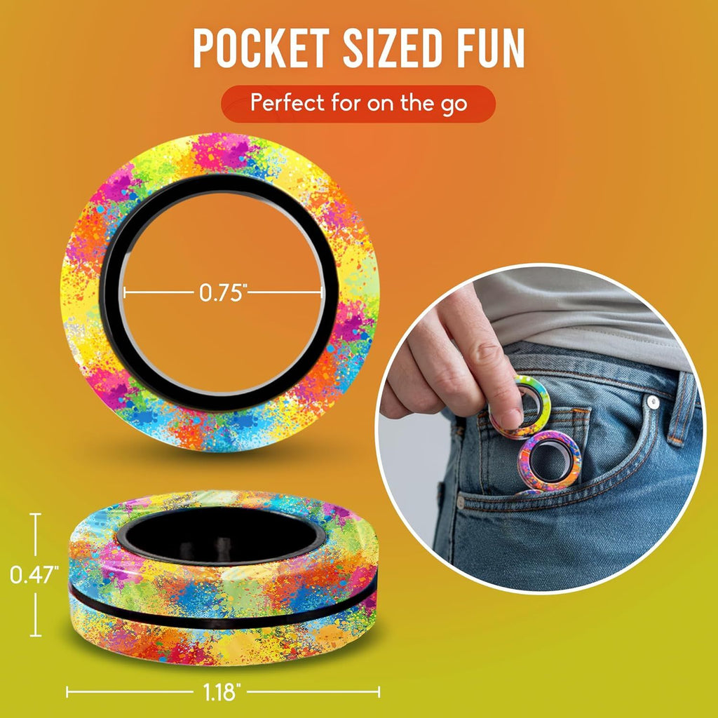 Magnetic Rings Stocking Stuffers for Teens - Fidget Toys Adults - Stocking Stuffers for Boys