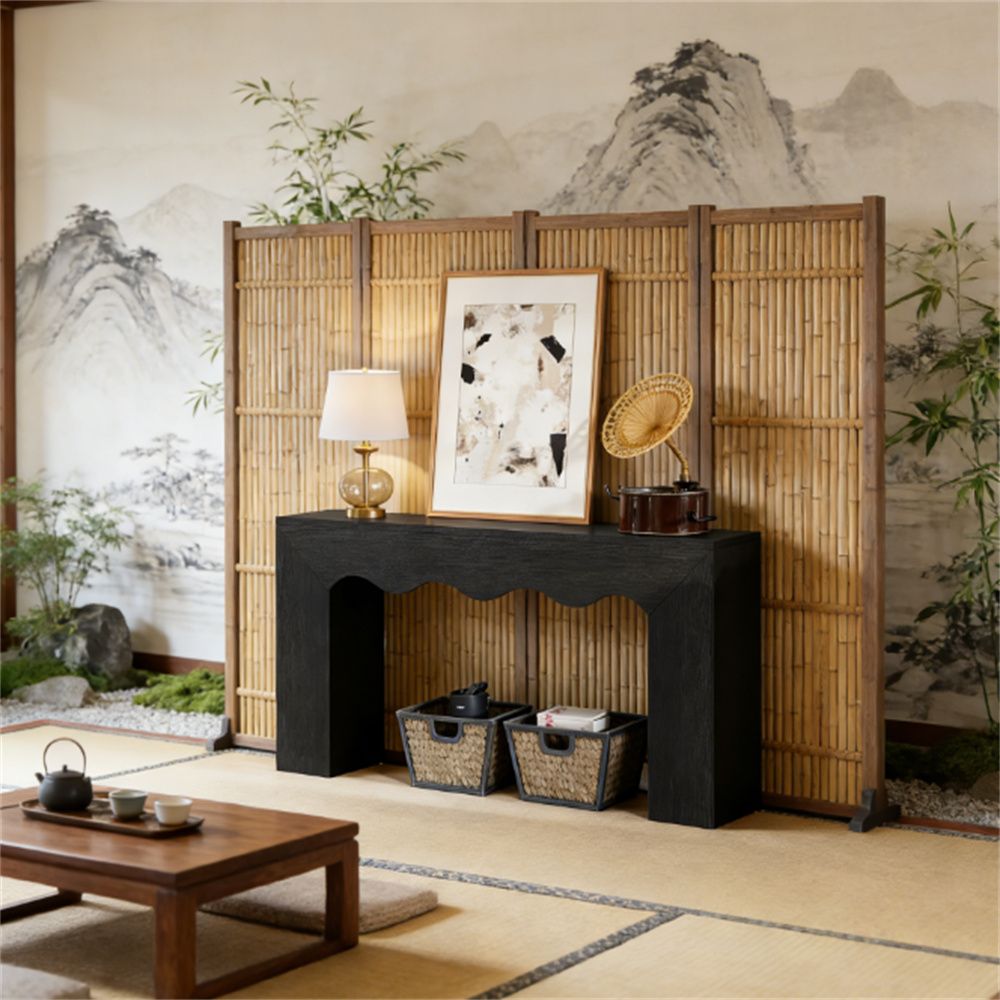Main console, entrance wooden sofa table, foyer table, suitable for living room, hallway, entrance.
