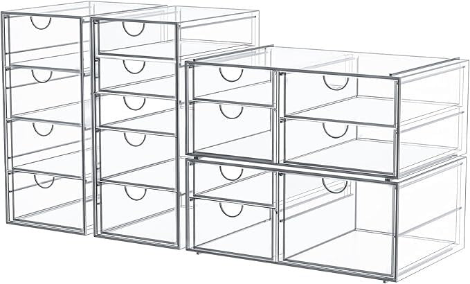 Makeup Organizer Storage With 16 Drawers4 Pcs Desktop Office Supplies