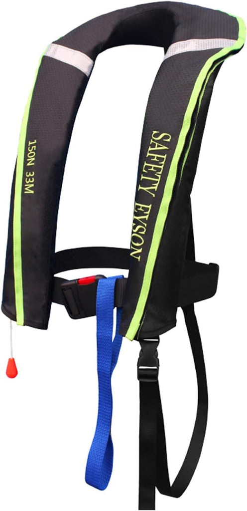 Manual Inflatable Life Jacket|Life Vest for Adults|PFD Low Profile|Supports up to 330 lbs